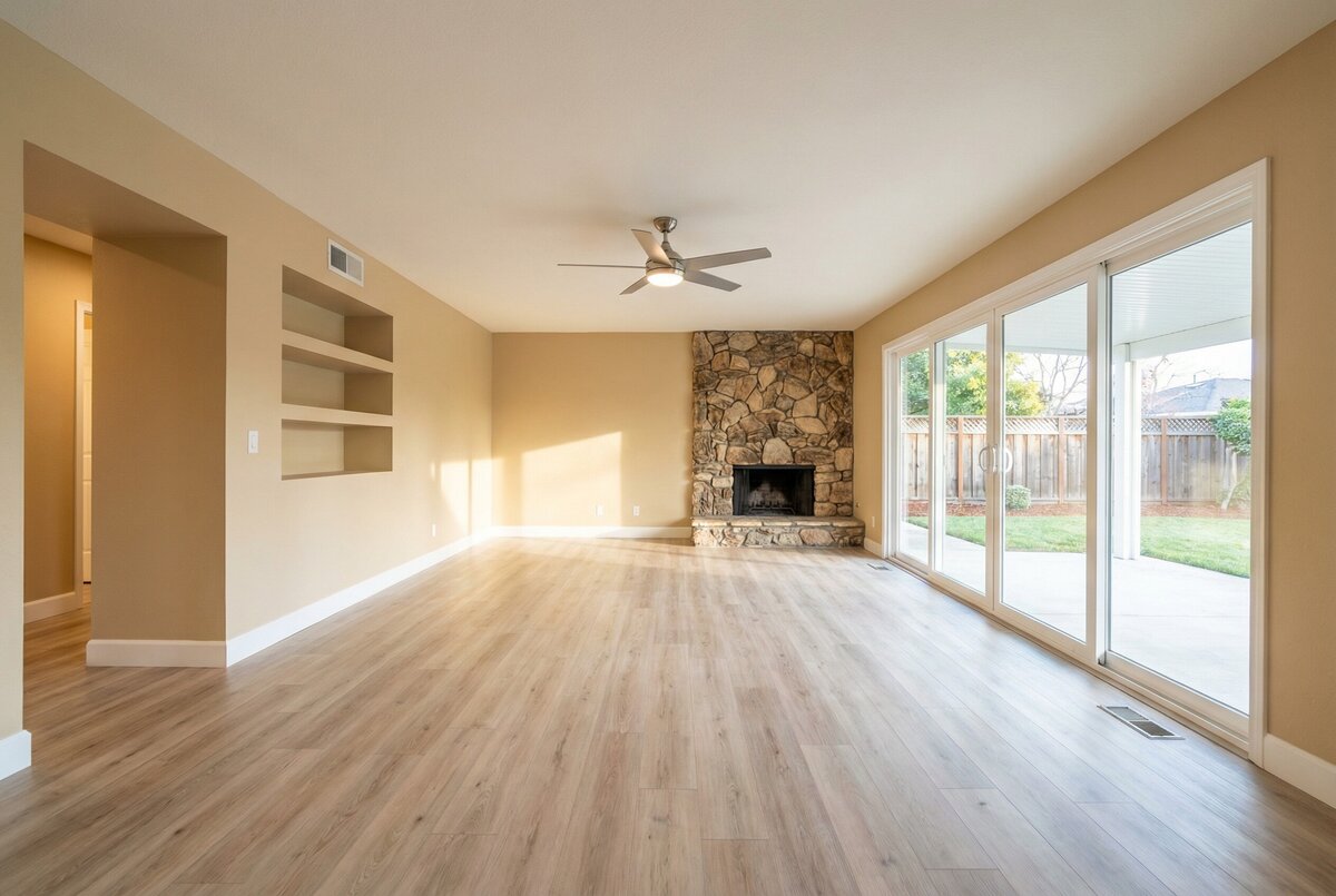 Family Room before staging