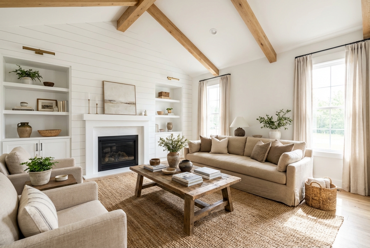 Modern Farmhouse staging style